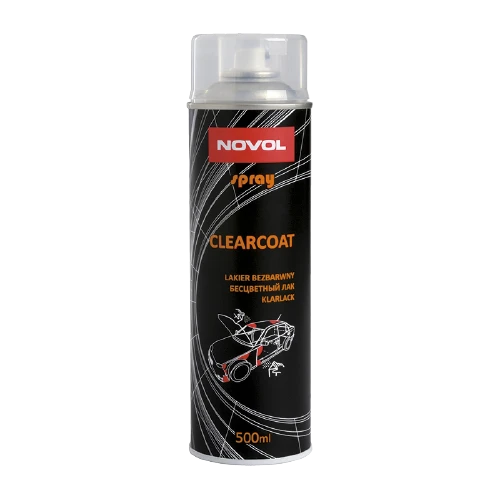 Лак NOVOL CLEARCOAT бесцветный автомобильный (аэрозоль) 500мл
