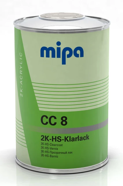 2K HS глянцевый лак Mipa, в комплекте с отвердителем (100мл+50мл)