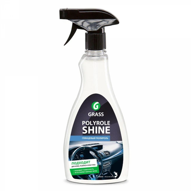 Полироль пластика Polyrole Shine глянцевый блеск GRASS 500мл