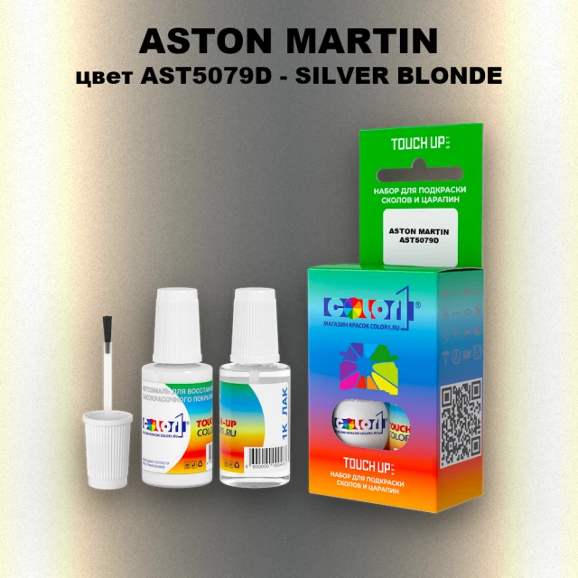 Краска для сколов во флаконе с кисточкой ASTON MARTIN, цвет AST5079D - SILVER BLONDE