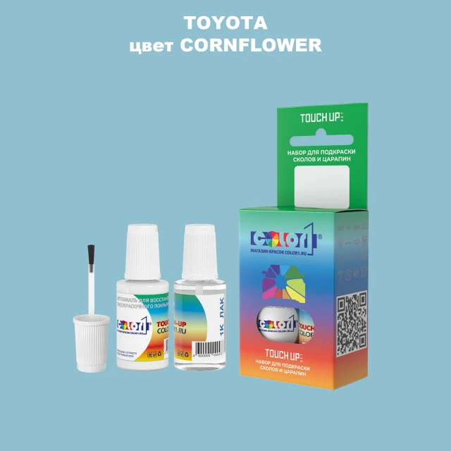 Краска для сколов во флаконе с кисточкой TOYOTA, цвет - CORNFLOWER