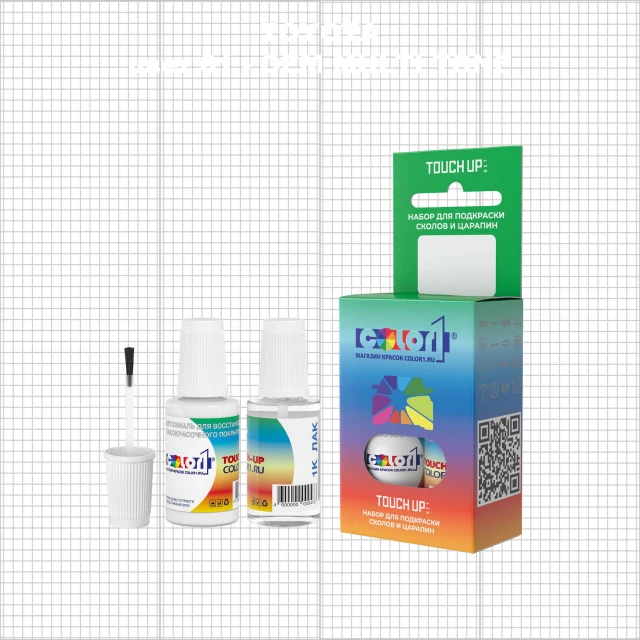 Краска для сколов во флаконе с кисточкой TOYOTA, цвет 01 - 2-х цветное покрытие