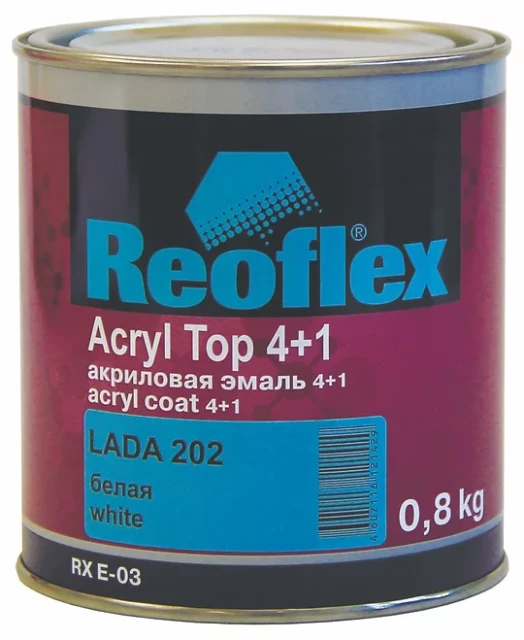 Акриловая эмаль Acryl Top 1л Reoflex Fine silver 002