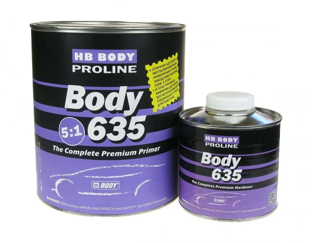 Грунт HB BODY 635 5:1 2,5л в комплекте с отвердителем HB BODY 635 0,5л