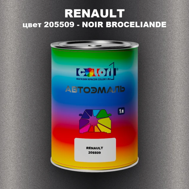 Автомобильная краска RENAULT, цвет 205509 - NOIR BROCELIANDE