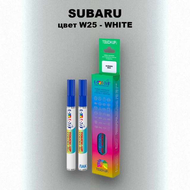 Маркер с краской SUBARU, цвет W25 - WHITE