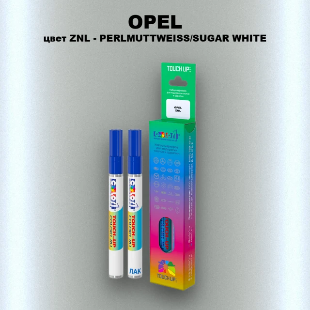 Маркер с краской OPEL, цвет ZNL - PERLMUTTWEISS/SUGAR WHITE