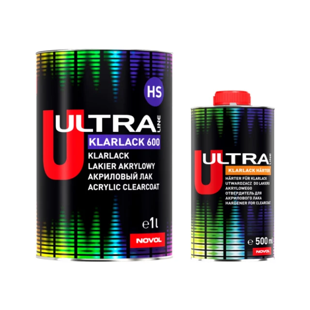 Лак NOVOL ULTRA KLARLACK 600 HS (1 л) + отвердитель NOVOL (0,5 л) — комплект