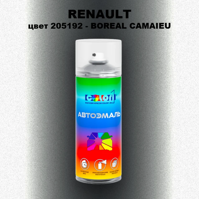 Аэрозольная краска RENAULT, цвет 205192 - BOREAL CAMAIEU