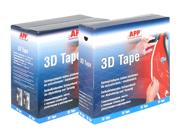 Самоклеящиеся поролоновые валики для уплотнения и маскировки 3D Tape, 5х13ммх10м