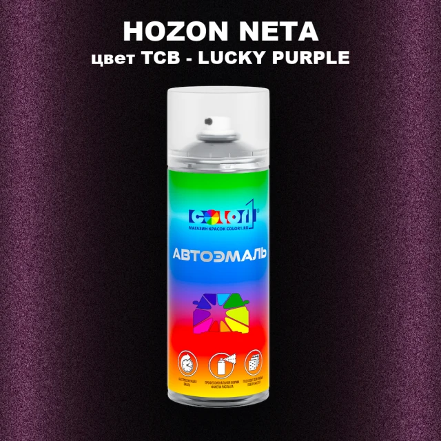 Аэрозольная краска HOZON NETA, цвет TCB - LUCKY PURPLE