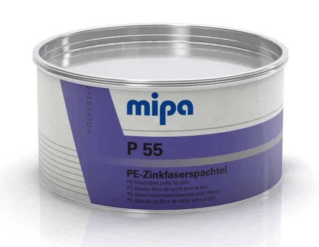 Mipa Шпатлёвка P55 со стекловолокном (GLASS с цинковым наполнителем), 0,875кг