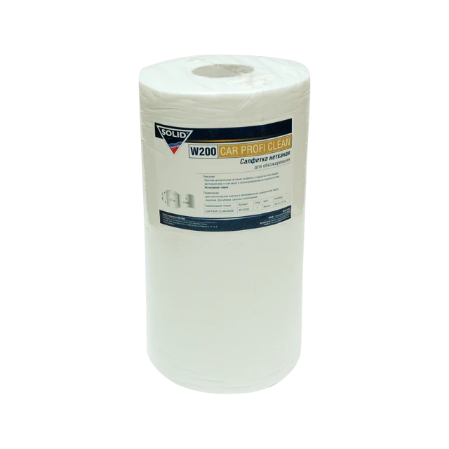 SOLID CAR PROFI CLEAN W200 - салфетка целлюлозная для обезжиривания,38х44 см