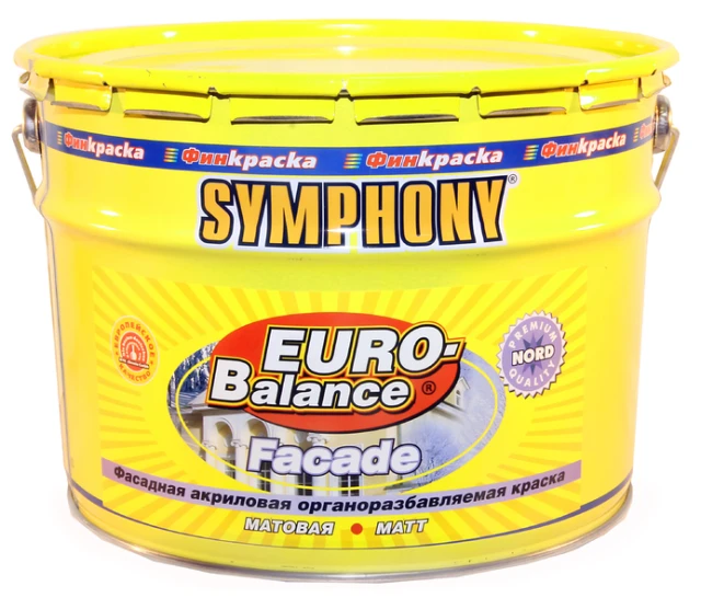 SYMPHONY EURO-Balance Faсade Nord - акриловая щелочестойкая краска на растворителях