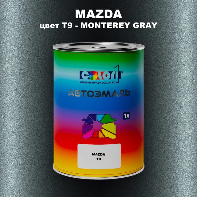Автомобильная краска MAZDA, цвет T9 - MONTEREY GRAY
