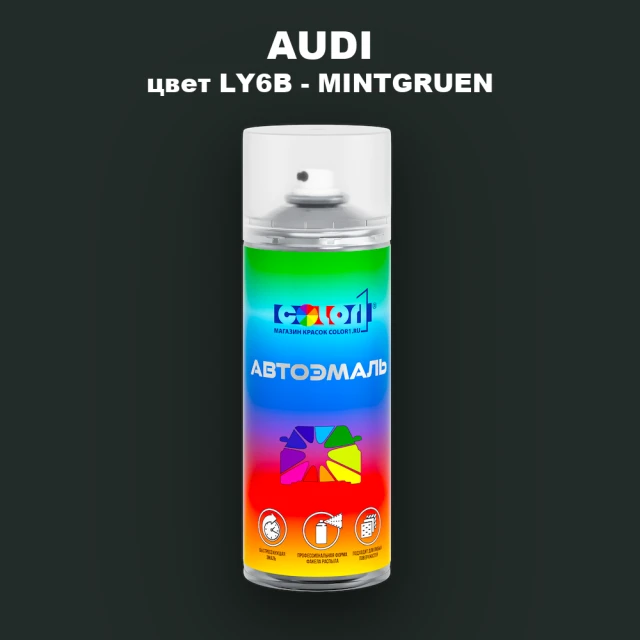 Аэрозольная краска AUDI, цвет LY6B - MINTGRUEN