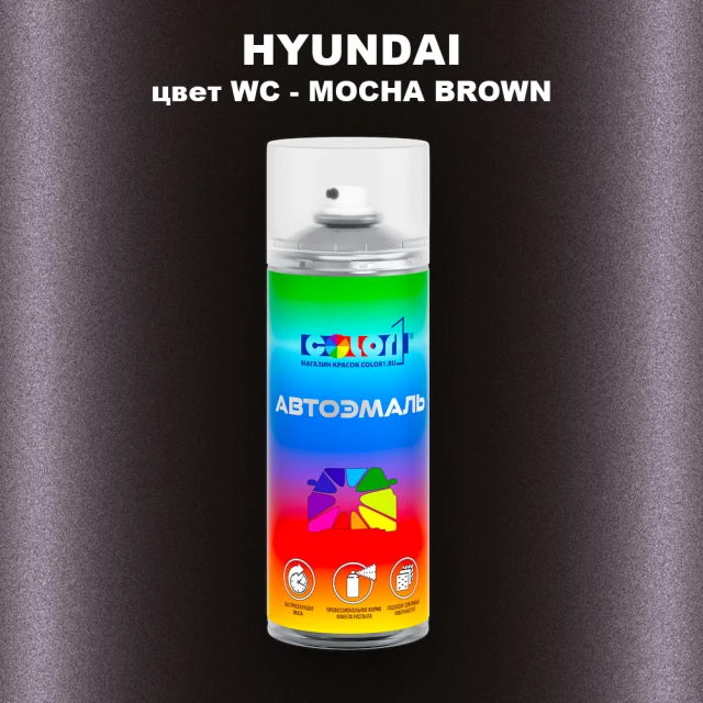 Аэрозольная краска HYUNDAI цвет WC - MOCHA BROWN