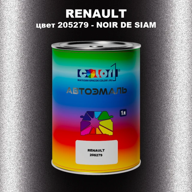 Автомобильная краска RENAULT, цвет 205279 - NOIR DE SIAM