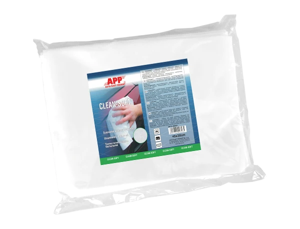 Салфетка полировальная непылящая Clean Soft (упаковка 20 шт.), 32х38см