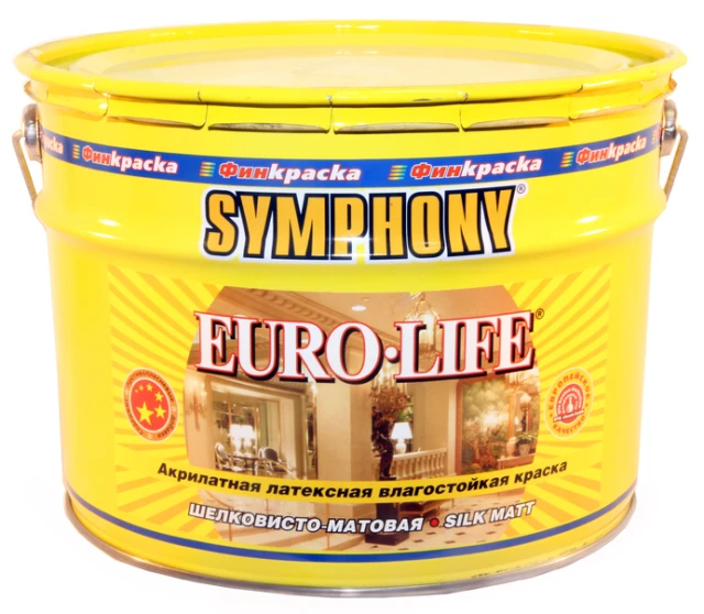 SYMPHONY EURO-LIFE - влагостойкая акрилатная латексная краска