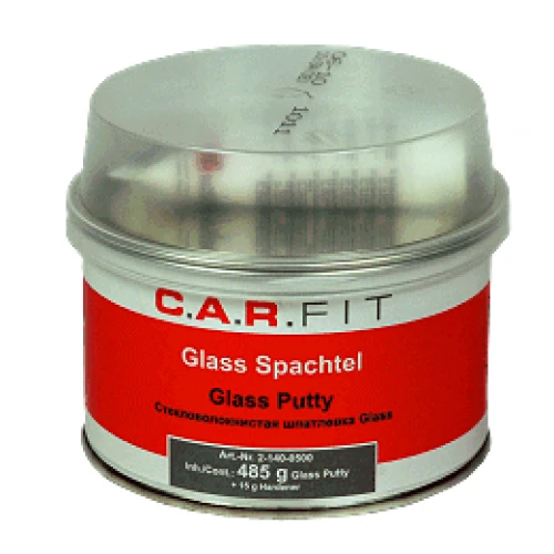 CARFIT 2K Шпатлевка полиэфирная стекловолокнистая Glas 0,5 кг, вкл.отв.