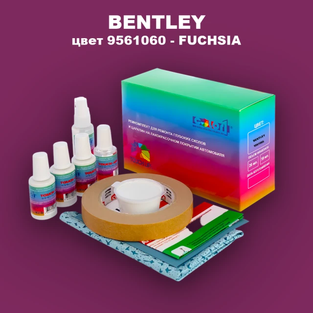 Ремкомплект для ремонта глубоких сколов и царапин BENTLEY, цвет 9561060 - FUCHSIA