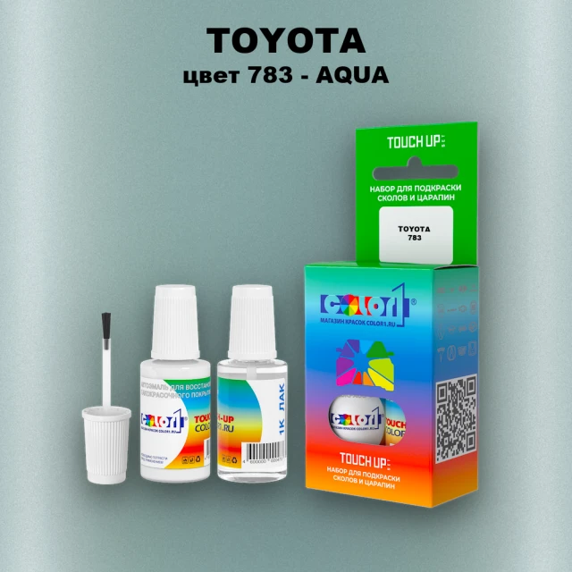 Краска для сколов во флаконе с кисточкой TOYOTA, цвет 783 - AQUA