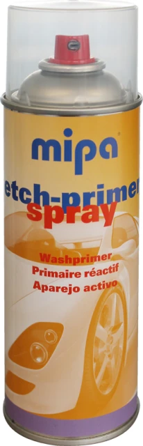 Mipa Wash/Etch Аэрозольный протравливающий кислотный грунт, желто-зеленый, 400 мл