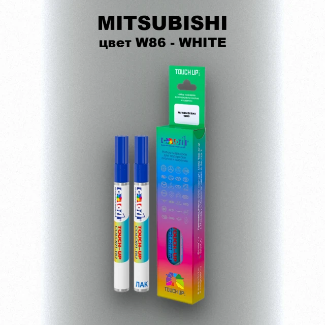Маркер с краской MITSUBISHI, цвет W86 - WHITE