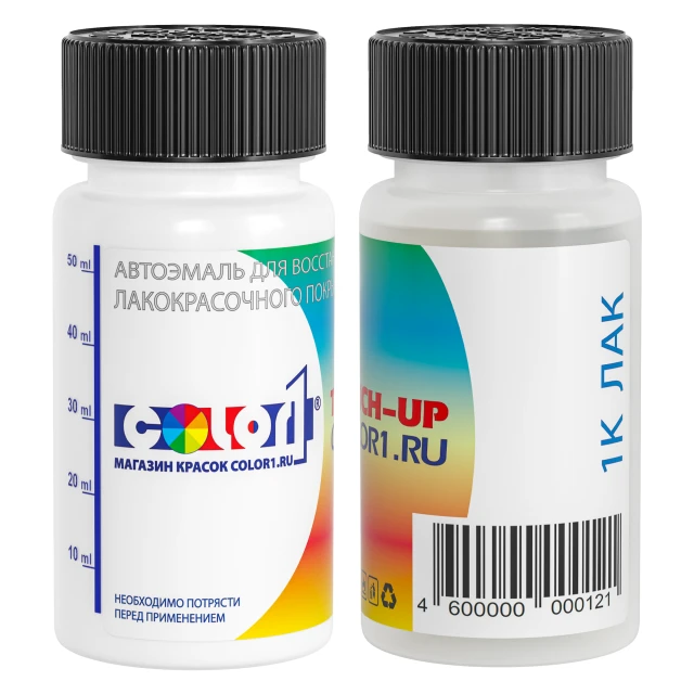 НАБОР флаконов с кисточкой: КРАСКА + ЛАК