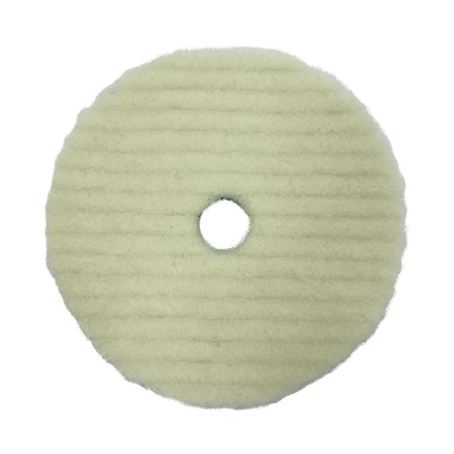 Полировальный круг из овчины с коротким ворсом 80 мм (dual action) — A1 Heavy-cut wool pad short wool