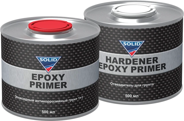 SOLID PROFESSIONAL LINE EPOXI PRIMER 1+1 - эпоксид. антикороз. грунт (500мл) (в комп. с отв)