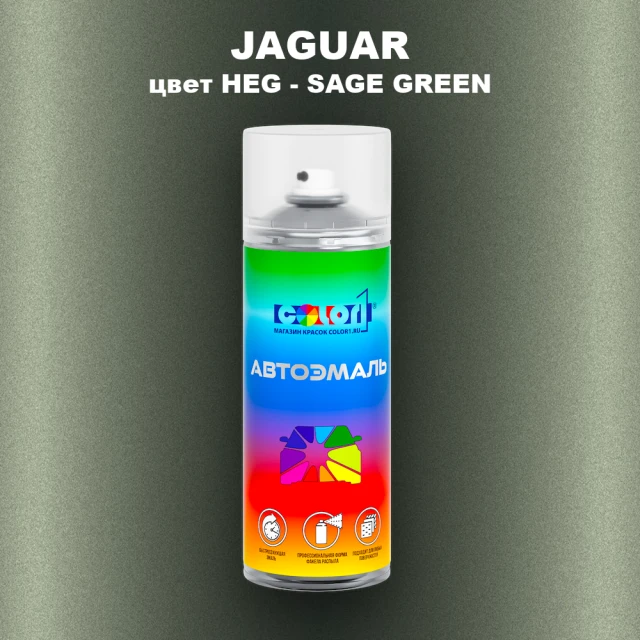 Аэрозольная краска JAGUAR, цвет HEG - SAGE GREEN
