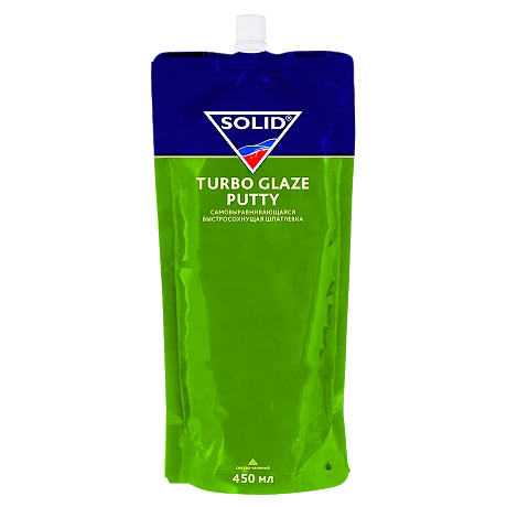 SOLID TURBO GLAZE PUTTY (фасовка 450ml-572гр.) Самовыравнивающаяся быстросохнущая шпатлевка 