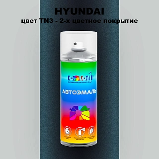 Аэрозольная краска HYUNDAI, цвет TN3 - 2-х цветное покрытие