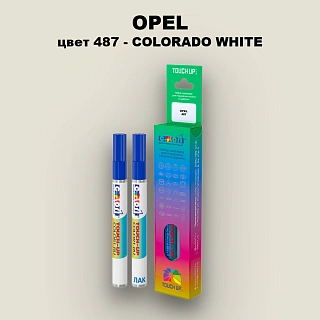 Маркер с краской OPEL, цвет 487 - COLORADO WHITE