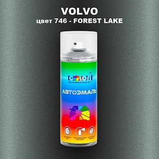 Аэрозольная краска VOLVO, цвет 746 - FOREST LAKE