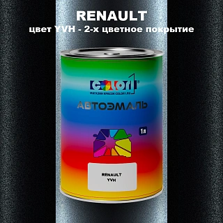 Автомобильная краска RENAULT, цвет YVH - 2-х цветное покрытие