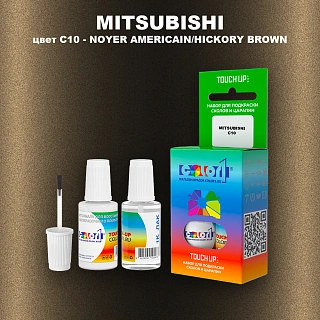 Краска для сколов во флаконе с кисточкой MITSUBISHI, цвет C10 - NOYER AMERICAIN/HICKORY BROWN