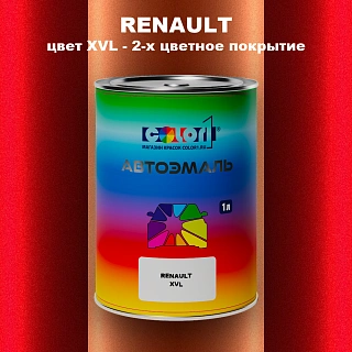 Автомобильная краска RENAULT, цвет XVL - 2-х цветное покрытие