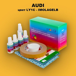 Ремкомплект для ремонта глубоких сколов и царапин AUDI, цвет LY1C - IMOLAGELB