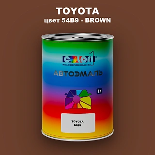 Автомобильная краска TOYOTA, цвет 54B9 - BROWN