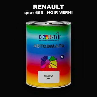 Автомобильная краска RENAULT, цвет 655 - NOIR VERNI