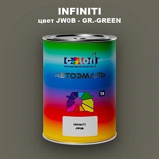 Автомобильная краска INFINITI, цвет JW0B - GR.-GREEN
