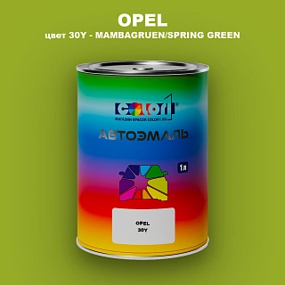 Автомобильная краска OPEL, цвет 30Y - MAMBAGRUEN/SPRING GREEN