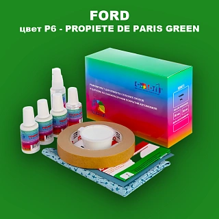 Ремкомплект для ремонта глубоких сколов и царапин FORD, цвет P6 - PROPIETE DE PARIS GREEN