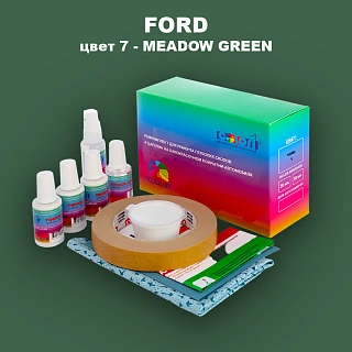 Ремкомплект для ремонта глубоких сколов и царапин FORD, цвет 7 - MEADOW GREEN