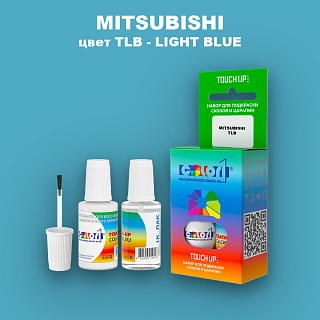 Краска для сколов во флаконе с кисточкой MITSUBISHI, цвет TLB - LIGHT BLUE