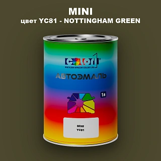 Автомобильная краска MINI, цвет YC81 - NOTTINGHAM GREEN