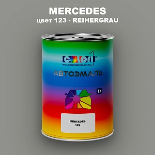 Автомобильная краска MERCEDES, цвет 123 - REIHERGRAU